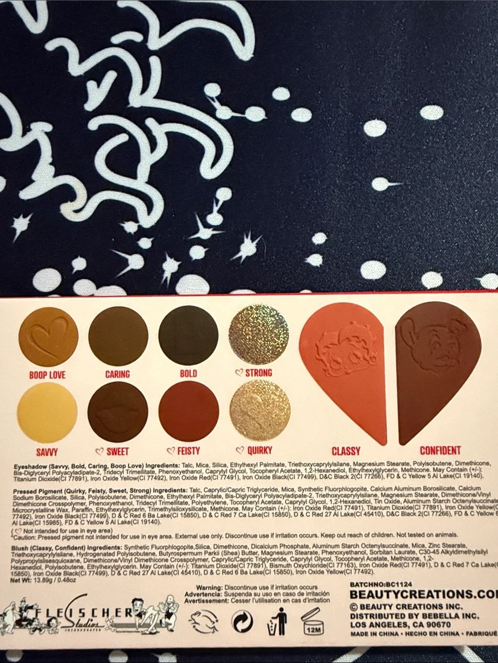 Beauty Creations Betty Boop "Unafraid To Be Me" Shadow & Face Palette - - Picture 3 of 7